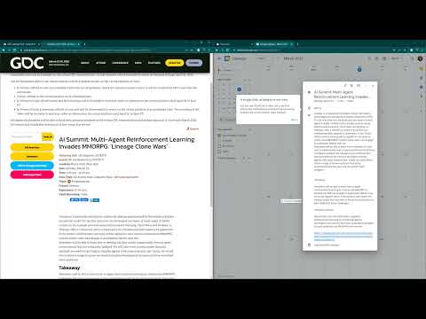 GDC Calendar Tool API Demonstration