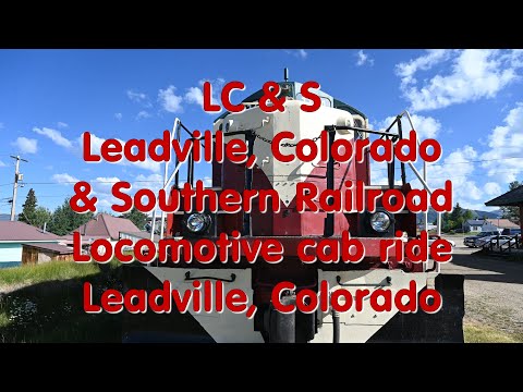 LC&S EMD GP9 locomotive cab ride - Leadville, Colorado & Southern Railroad, Leadville, Colorado