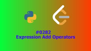 YouTube video 'No Sound Leetcode 282: Expression Add Operators'