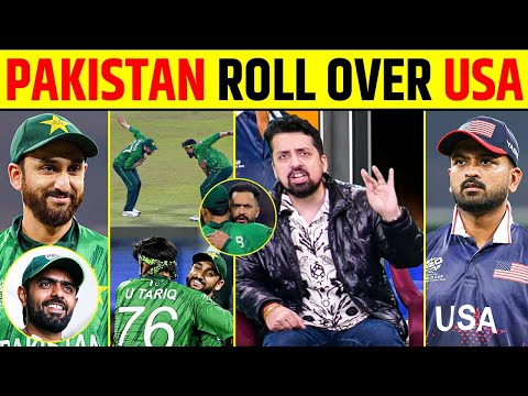 PAKISTAN ROLL OVER USA | PAK BEAT USA BY 32 RUNS | FARHAN, USMAN TARIQ, SHADAB KHAN HIT #pakvsusa