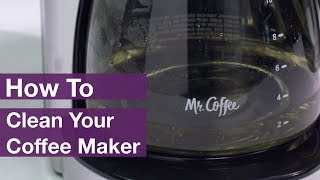 How to Clean Mr. Coffee® Coffee Makers