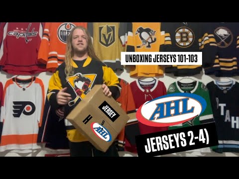 Jersey H(A)U(HL): Unboxing 3 AHL Jerseys (Jerseys 101-103)