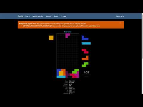 [Jstris] "Suspicious" 120402 Ultra (first 120k)