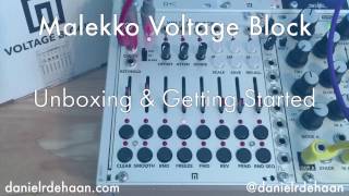 Video thumbnail for Malekko Voltage Block - Unboxing and Getting Started by Daniel Dehaan