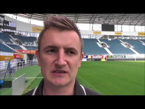 Dave Mattheus bij voorstelling KAA Gent Ladies op 25.08.2017