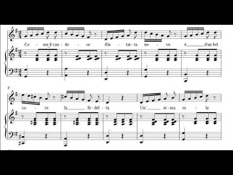 COME IL CANDORE - Barítono- VACCAJ
