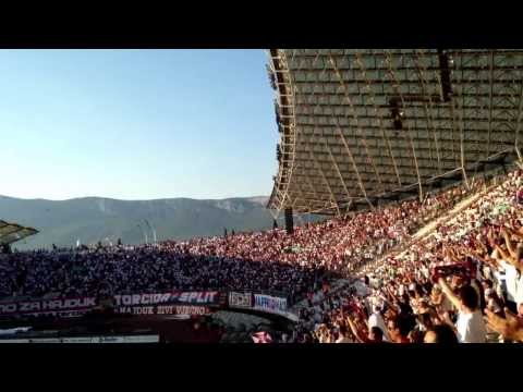 The Song "Dalmacijo" before a Hajduk Split match