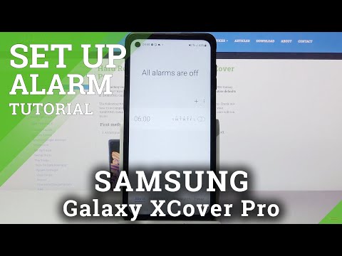 How to Set Up Alarm Clock on SAMSUNG Galaxy XCover Pro – Schedule Alarm Clock