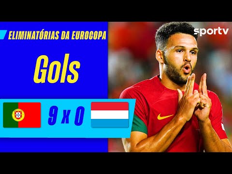 Gols e lances de Portugal x Luxemburgo