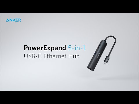 Anker PowerExpand 6-in-1 Ethernet Adapter, PD Hub, 65PD, 4K HDMI, 1Gbps Ethernet, Data, 2 USB 3.0 Data Ports, Compatible with MacBook Pro, MacBook Air, iPad Pro, XPS