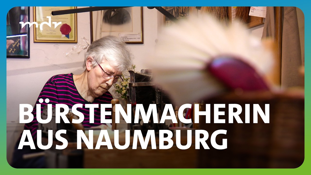 86-jährige Bürstenmacherin führt Familienbetrieb in vierter Generation | MDR um 4 | MDR