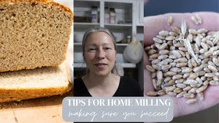 My tips for MILLING WHEAT AT HOME | Milling wheat for beginners