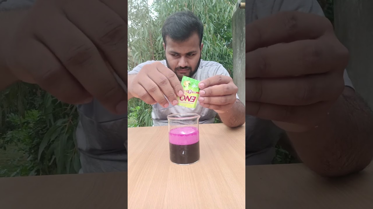 Eno Volcano 🌋🌋 | science experiment at home #shorts #ytshorts #volcano