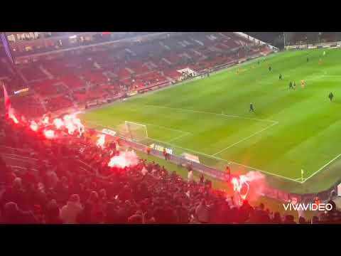 02/03/2023 Sfeer RAFC fans Croky Cup tegen R Union SG (1-1, 4-3 Pen.)