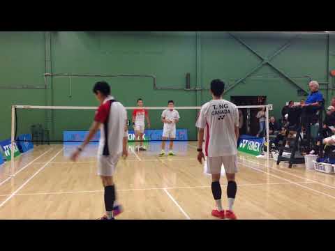 Duncan Yao / Joshua Hurlbert Yu vs Derrick Ng / Toby Ng - 2018 BC Elite MD F