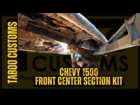 07-14 Chevy 1500 Frame Rust Repair - Rear Under Cab Crossmember to Transmission Crossmember Area