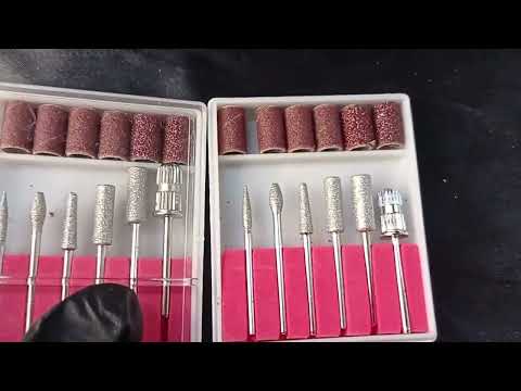 KIT DE BROCAS E LIXAS PARA UNHA COM 6 PEÇAS