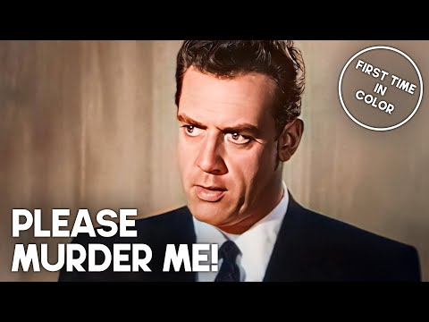 Please Murder Me! | COLORIZED | Film Noir | Angela Lansbury | Drama Movie