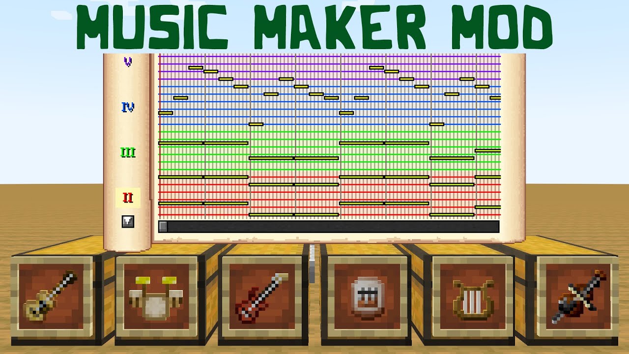 Composing Original Music in MINECRAFT! | Music Maker Mod