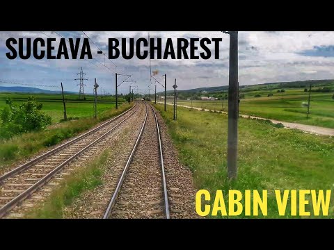 Train CABVIEW 🇷🇴 Suceava/Burdujeni-București/Bucharest M500/M300 (Romania), locomotive driver's view