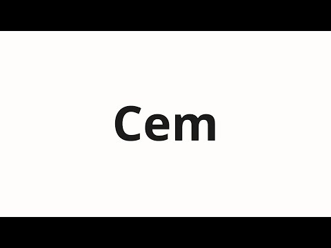 How to pronounce Cem