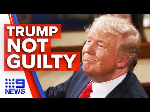 爆炸性新聞特朗普被無罪釋放｜澳洲九大新聞網 (Breaking News: Trump acquitted of all impeachment charges | Nine News Australia)