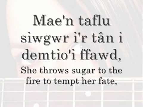 Siwgwr i'r Tân - Meinir Gwilym (geiriau / lyrics)