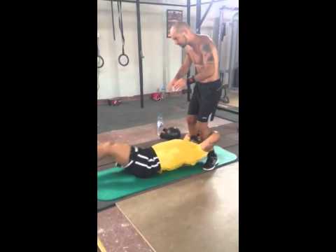 SD boxing training ab work out
