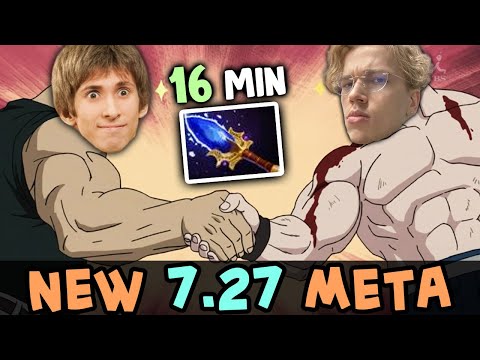TOPSON and DENDI testing 7.27 META — fast Aghs on THIS HERO