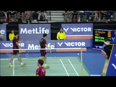 Victor Korea Open 2015 | Badminton F M1-MD | Lee/Yoo vs Kim/Kim