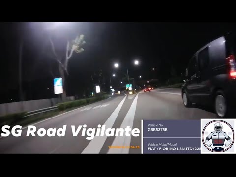 9jun2020 #GBB5375B fiat fiorino reckless driving , cross over double white line to overtake