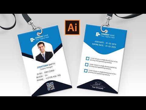 ID Card Design in Adobe Illustrator