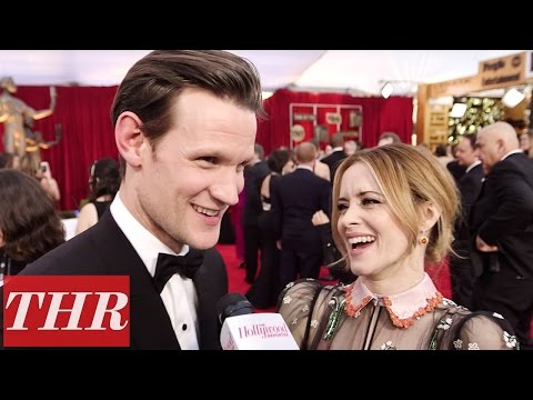 Matt Smith & Claire Foy Play 'First, Best, Last, Worst' on the Sag Awards Red Carpet | THR