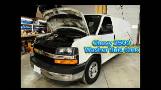 Chevy Express 2500/3500 washer tank replacement