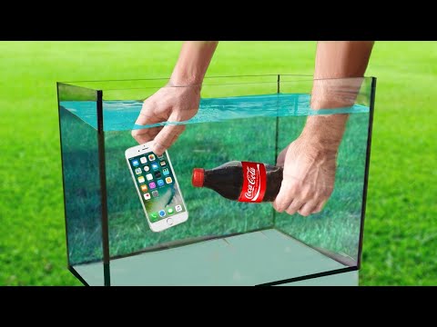 Experiment : Iphone vs Coca Cola  And Mentos Under Water