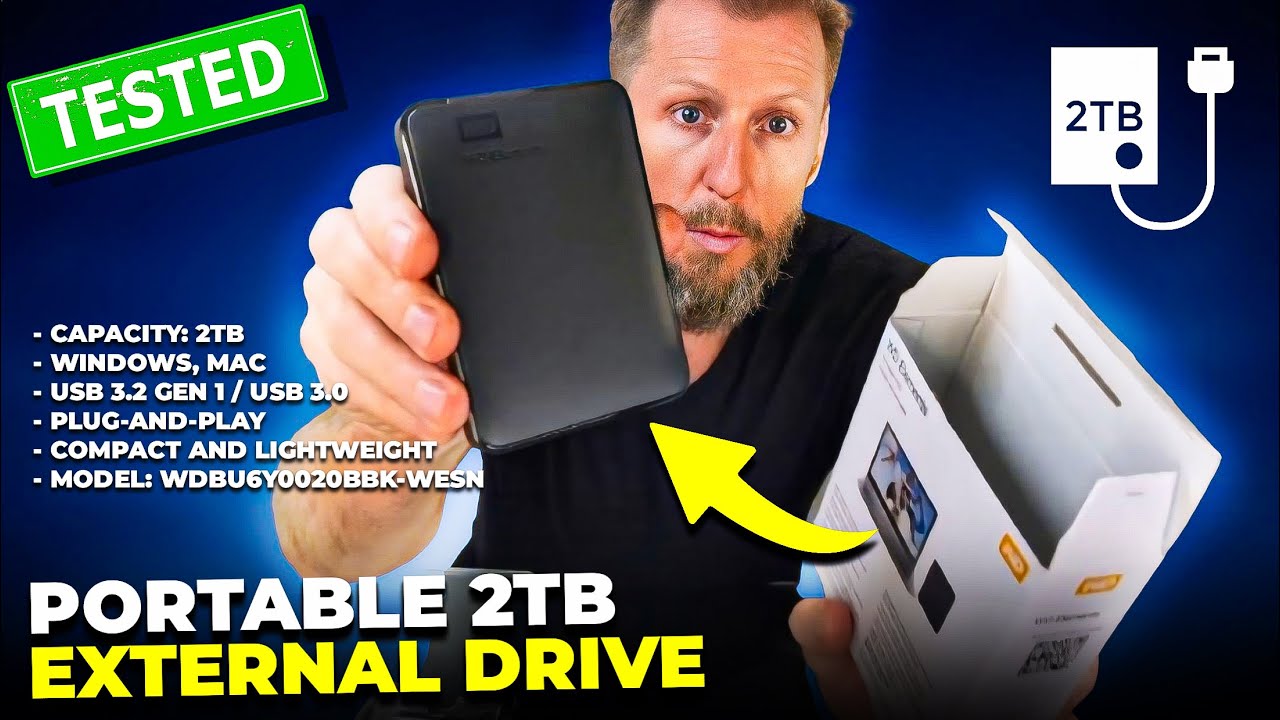 Rugged & Easy To Use - The WD Elements External Hard Drive