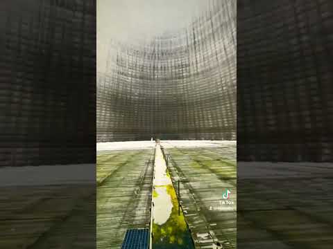 The inside of a nuclear ☢️ cooling tower