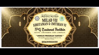 Download lagu 🔴(LIVE) Milad VII - Khotaman & Imtihan VI TPQ BUSTANUT THOLIBIN Getung - Turi - Lamongan 06-02-2026 mp3