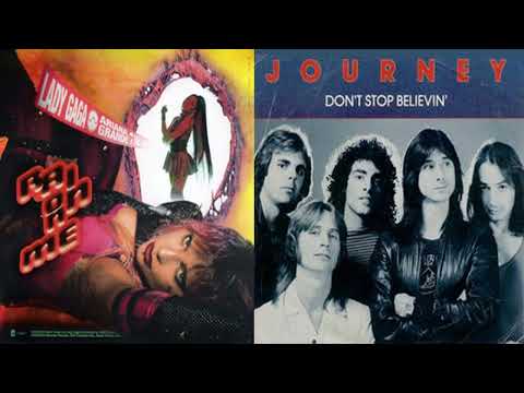 Lady Gaga, Ariana Grande vs  Journey   Don't Stop Raining Mashup (Logan Mashups)