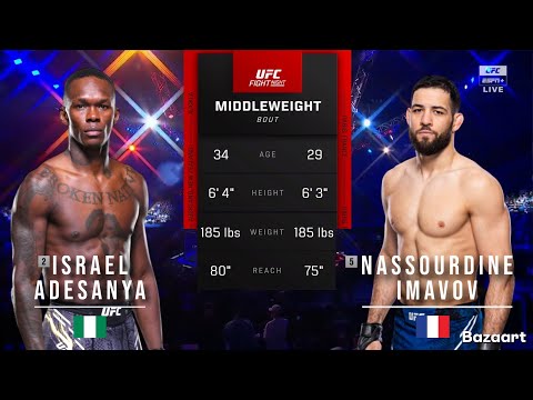 Israel Adesanya vs Nassourdine Imavov full fight