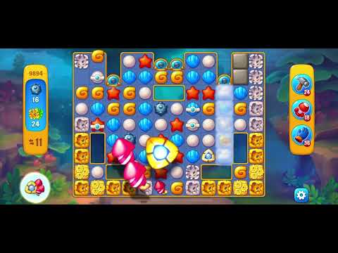 Fishdom Gameplay Level 9894 - level 9895 - No Booster - Hard Level