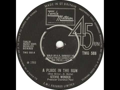 UK New Entry 1966 (412) Stevie Wonder - A Place In The Sun
