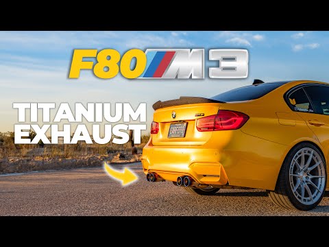 LOUD Titanium BMW F80 M3 Exhaust! + Before & After Exhaust Sounds
