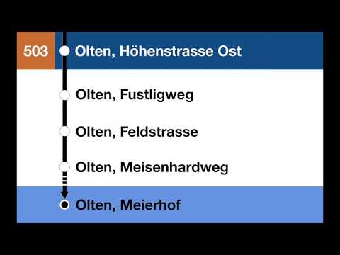 BOGG Ansagen - 503 (Bornfeld –) Olten, Bahnhof – Meierhof