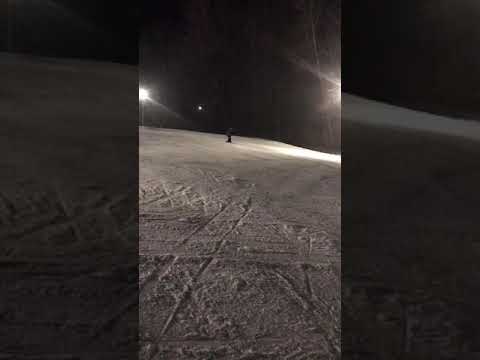 The girls ski Storrs Hill for the first time