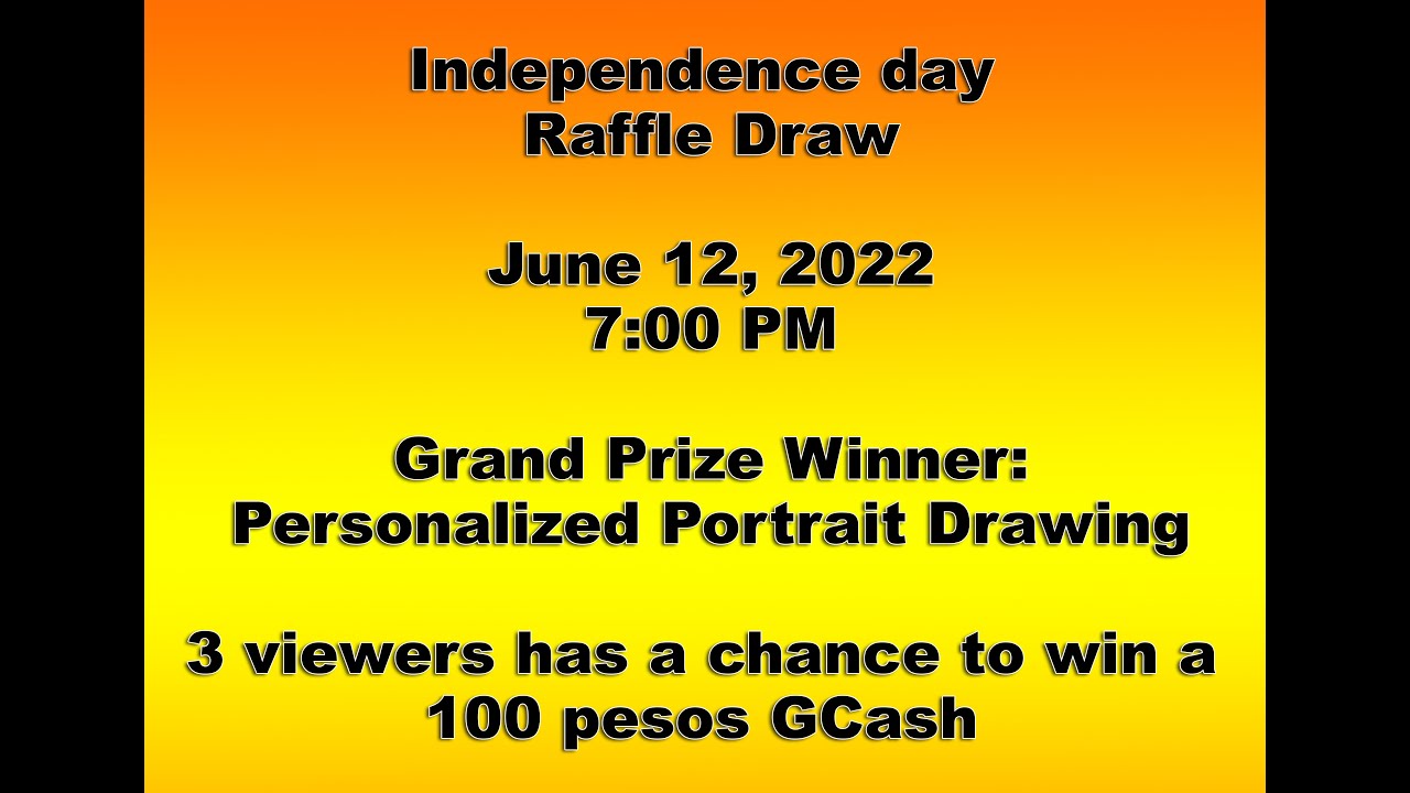 Raffle Draw for Personalized Portrait Drawing