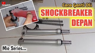 Download lagu HOW TO CHANGE THE FRONT SHOCKBREAKER OIL MIO J !!️@tiangalit75 mp3