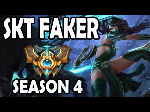 SKT T1 Faker Akali vs Irelia Top Lane Ranked Challenger Korea