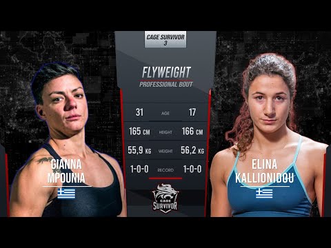 Cage Survivor 3: Gianna Mpounia vs. Elina Kallionidou  Full Fight