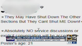Anti-child trafficking advocates say Backpage.com change will be temorary